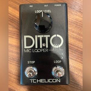 Mic Looper pedal TC-helicon ditto Mic looper pedal